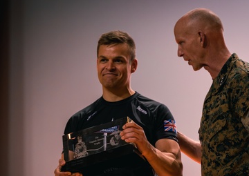 U.S. Marines and Royal Marines compete in jiu jitsu during the 2024 Virginia Gauntlet