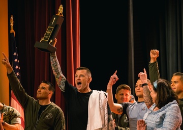 U.S. Marines and Royal Marines compete in jiu jitsu during the 2024 Virginia Gauntlet