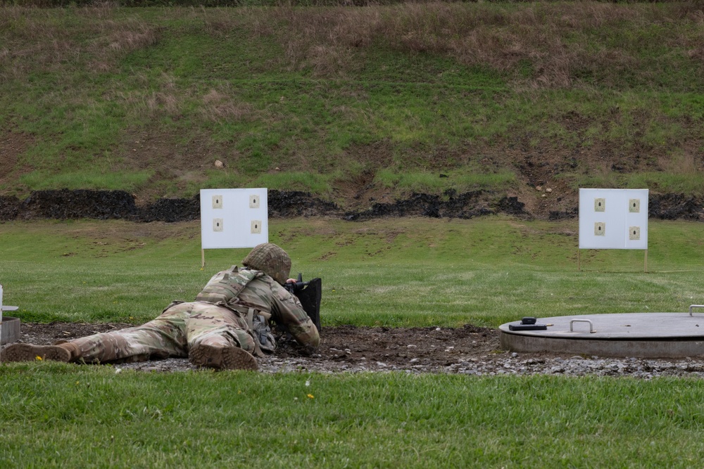 Best Warrior Competition Competitors zero their weapons