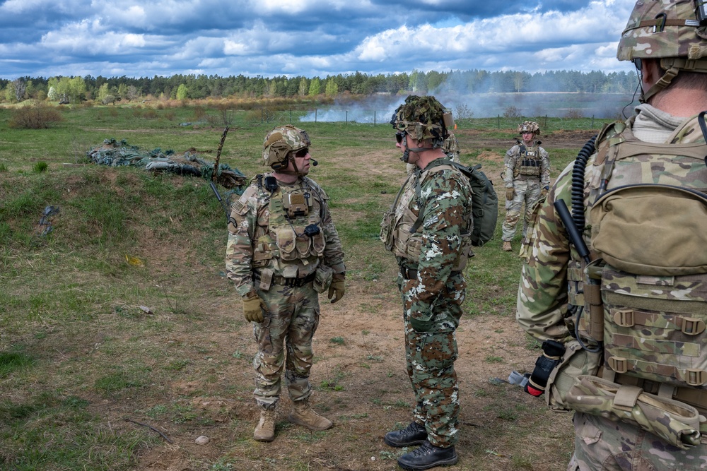 Saber Strike 24: Fox Troop Combined Arms Training Exercise