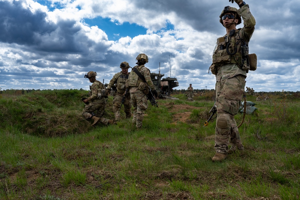 Saber Strike 24: Fox Troop Combined Arms Training Exercise