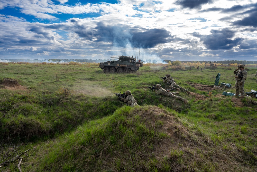 Saber Strike 24: Fox Troop Combined Arms Training Exercise