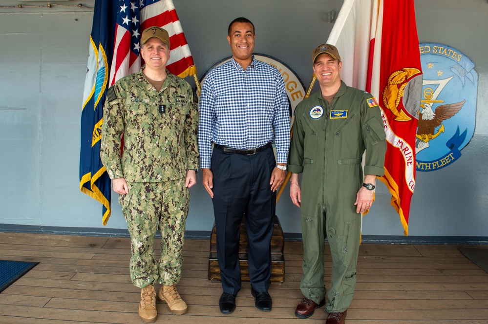 Assistant Secretary to the Navy visits USS Blue Ridge