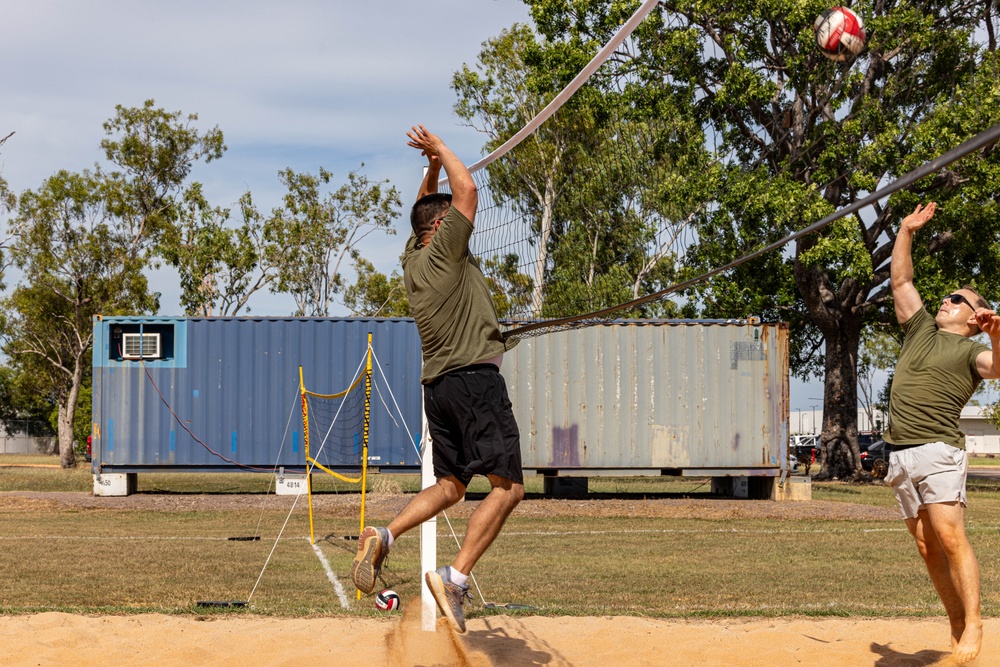 U.S. Marines, ADF compete in friendly volleyball tournament