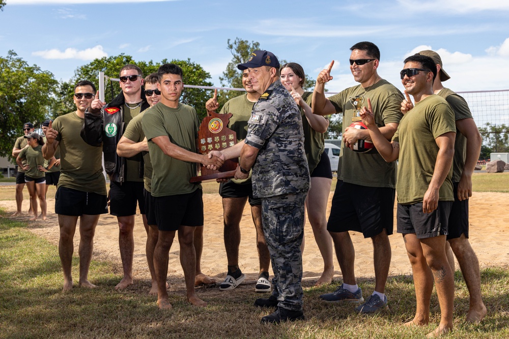 U.S. Marines, ADF compete in friendly volleyball tournament