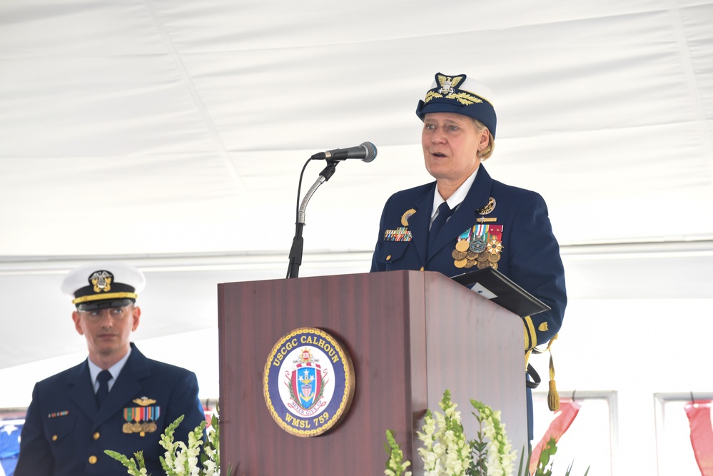 DVIDS - Images - US Coast Guard Cutter Calhoun Commissioning [Image 2 of 5]