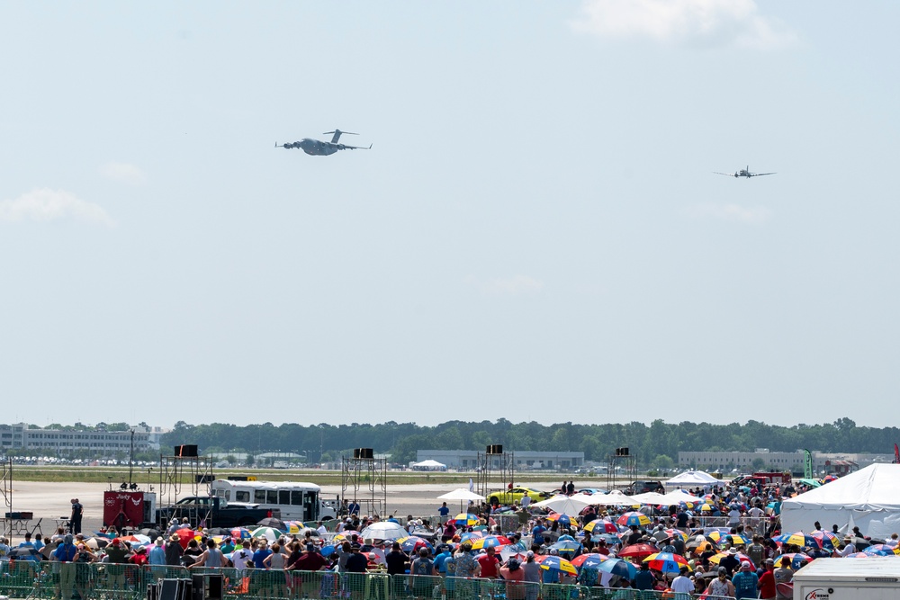 Charleston Airshow 2024 heritage flight demonstration