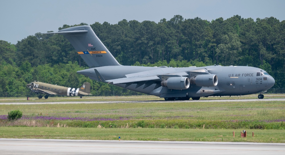 Charleston Airshow 2024 heritage flight demonstration