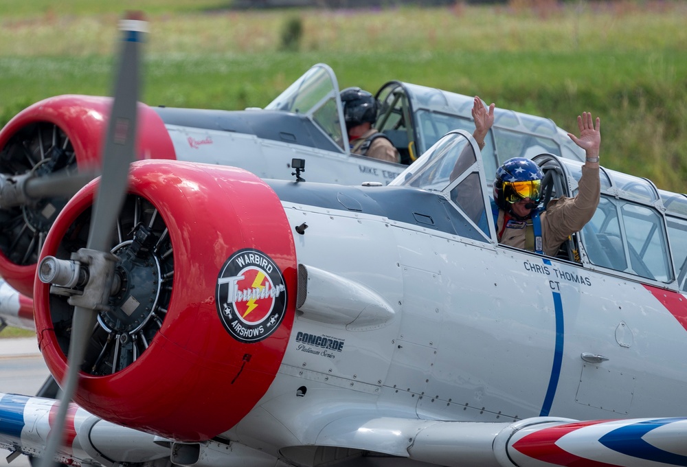 Charleston Airshow 2024 heritage flight demonstration