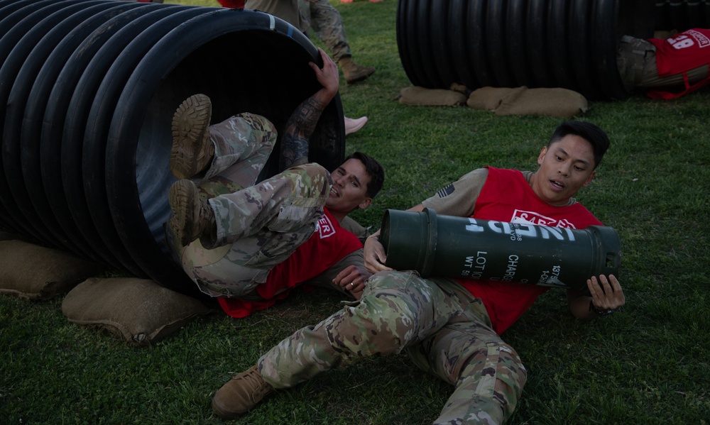 10th Mountain Soldiers compete in the 2024 Best Sapper Non-Standard Physical Fitness Test