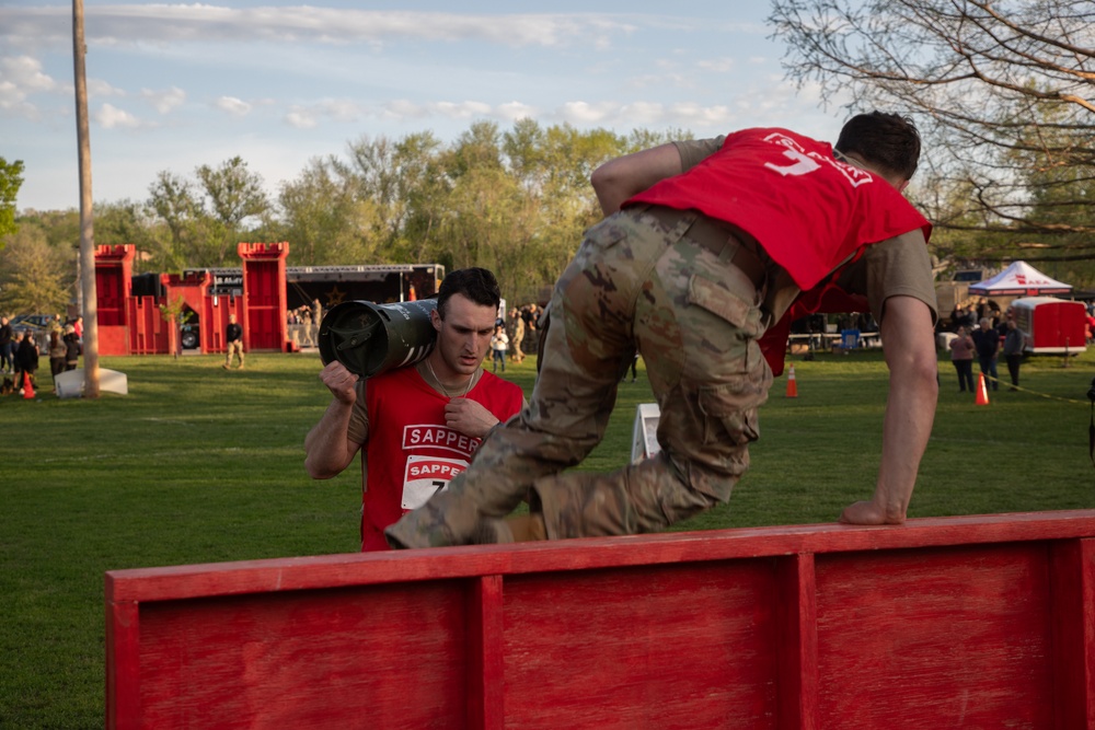 10th Mountain Soldiers compete in the 2024 Best Sapper Non-Standard Physical Fitness Test