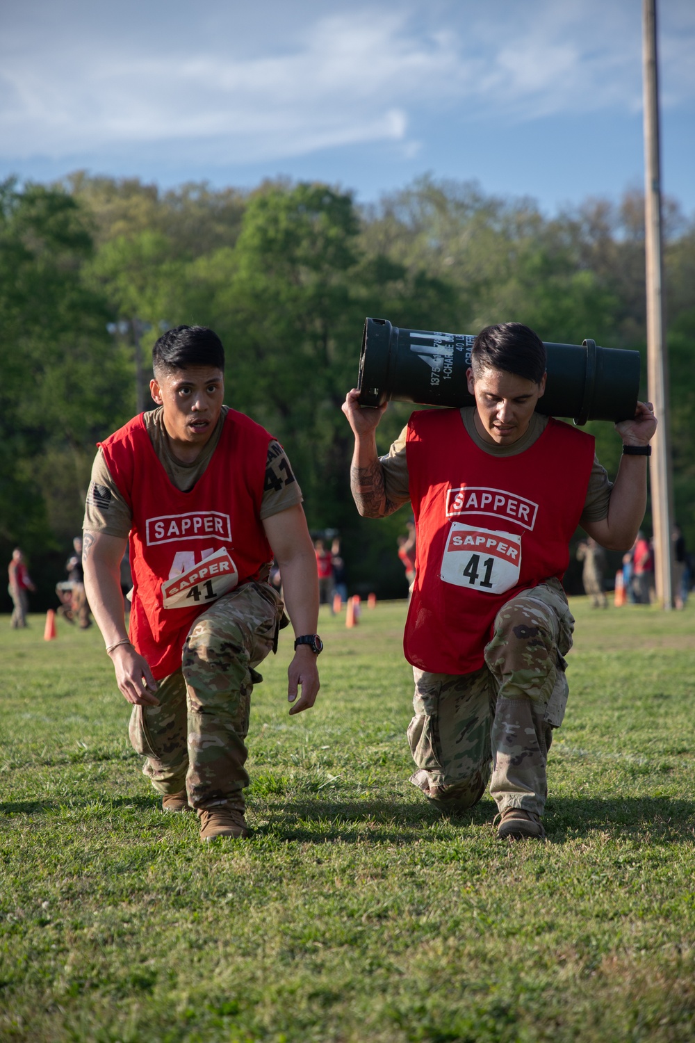 10th Mountain Soldiers compete in the 2024 Best Sapper Non-Standard Physical Fitness Test