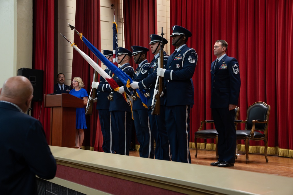 Senior Master Sergeant Kyle G. Platt Honored at his Retirement Ceremony at March Air Reserve Base, CA