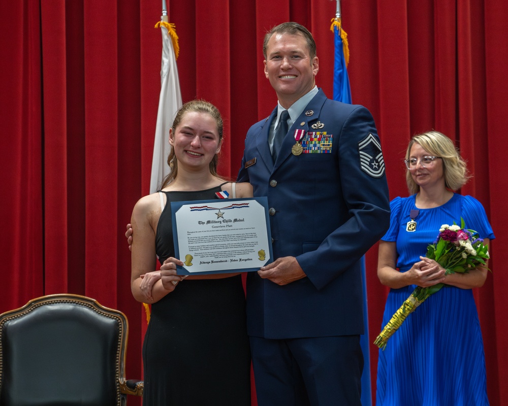 Senior Master Sergeant Kyle G. Platt Honored at his Retirement Ceremony at March Air Reserve Base, CA