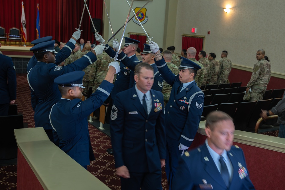 Senior Master Sergeant Kyle G. Platt Honored at his Retirement Ceremony at March Air Reserve Base, CA