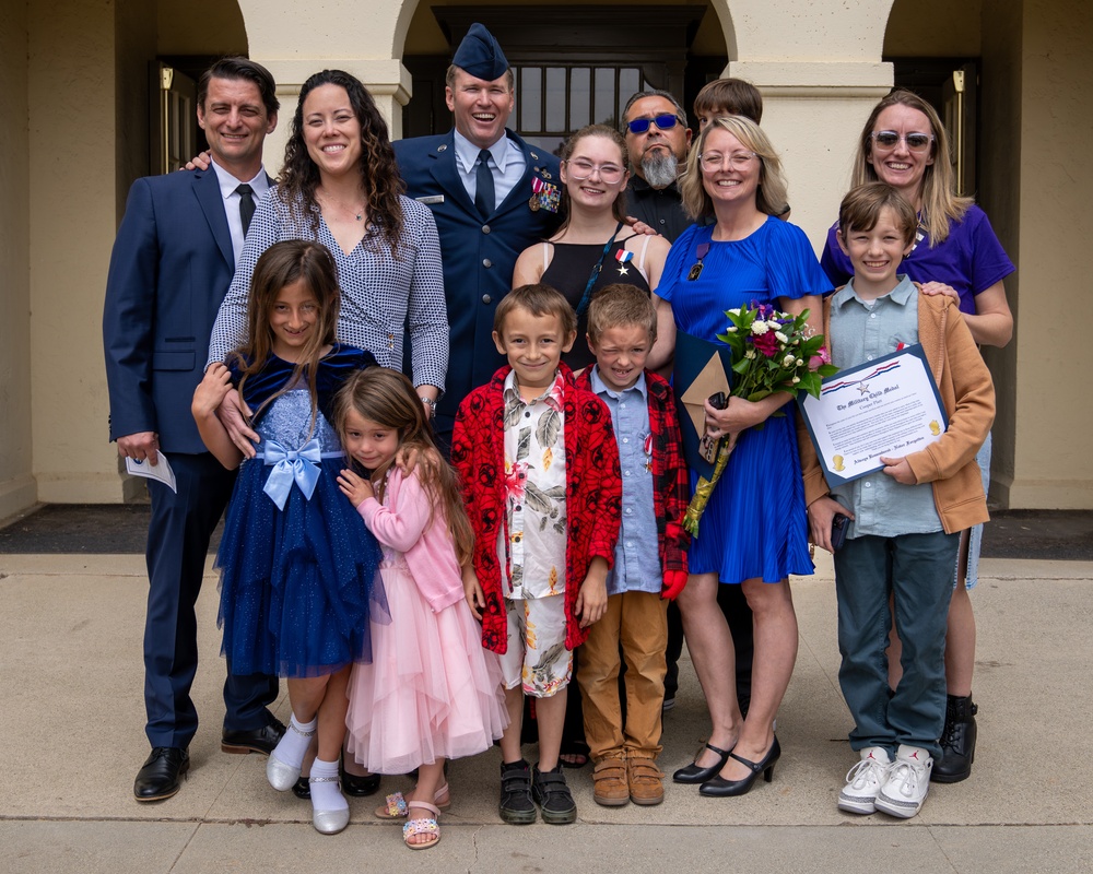 Senior Master Sergeant Kyle G. Platt Honored at his Retirement Ceremony at March Air Reserve Base, CA