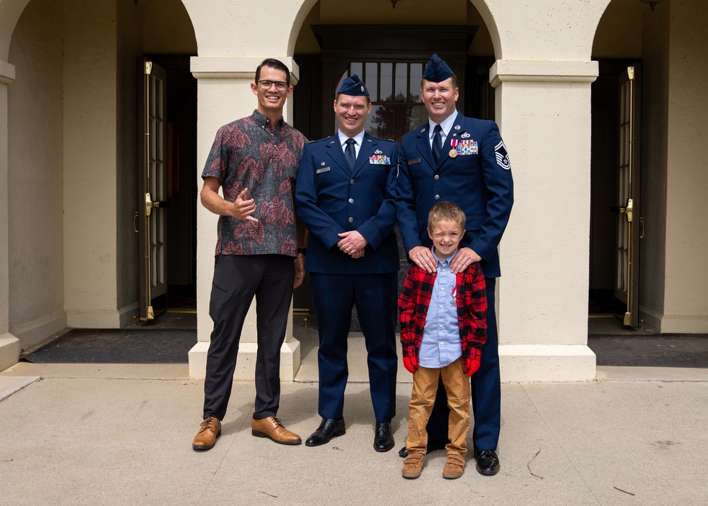 Senior Master Sergeant Kyle G. Platt Honored at his Retirement Ceremony at March Air Reserve Base, CA