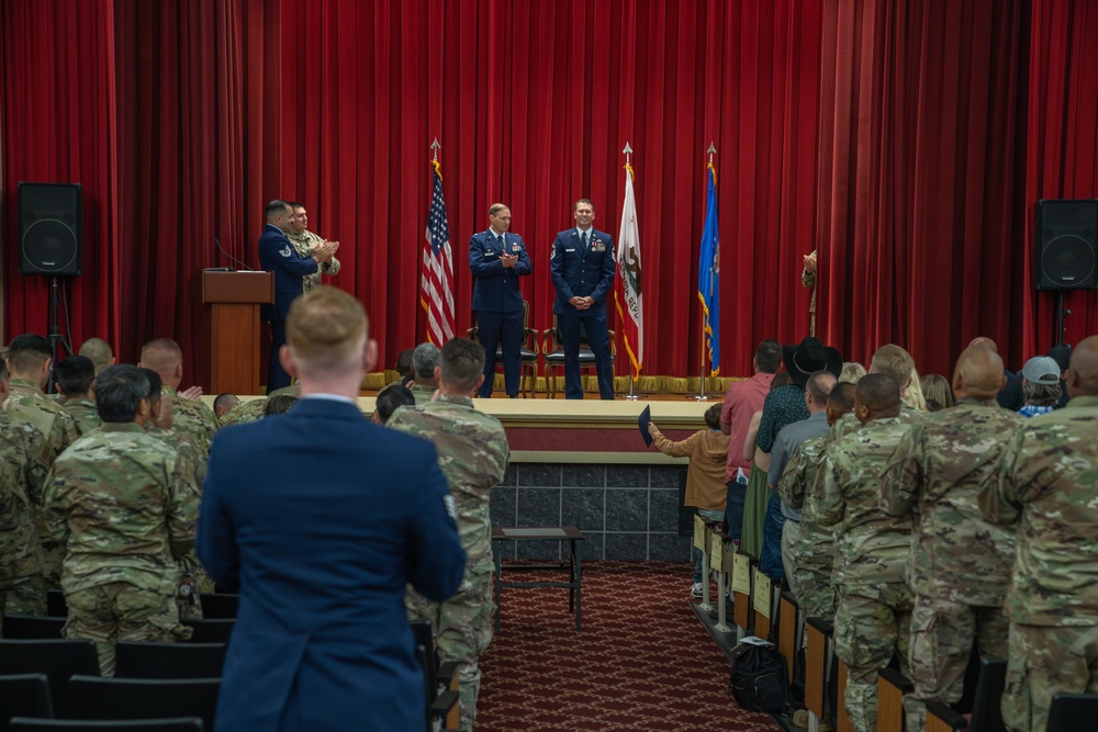 Senior Master Sergeant Kyle G. Platt Honored at his Retirement Ceremony at March Air Reserve Base, CA