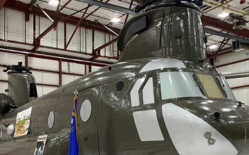 Nevada Army Guard Chinook helicopter set for display
