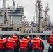 USS Russell (DDG 59) fueling-at-sea with USS Theodore Roosevelt (CVN 71)