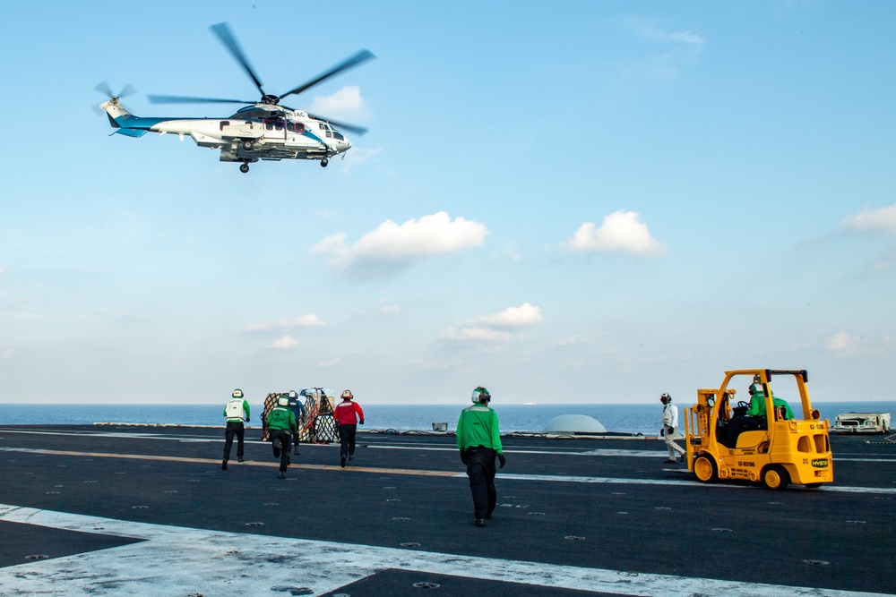 Theodore Roosevelt Replenishes at Sea