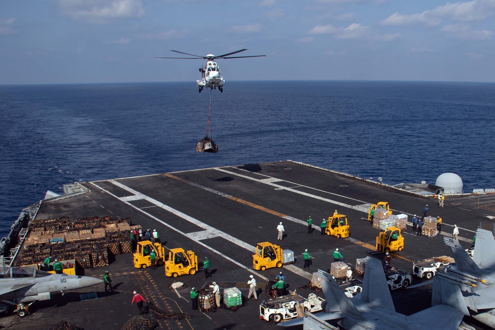 Theodore Roosevelt Replenishes at Sea