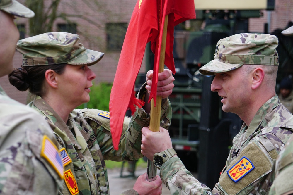 Bravo Battery, 5th Battalion, 4th Air Defense Artillery Change of Command and Responsibility