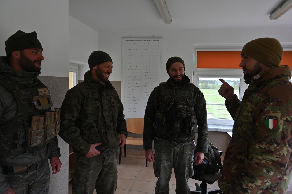 Saber Strike 24: Italian and Spanish Armed Forces Soldiers conduct Range Brief