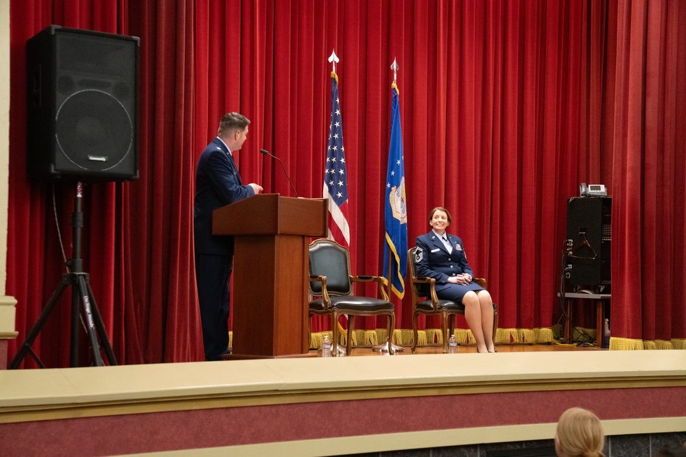 Senior Master Sergeant Michelle K. Aspeytia Honored at hwe Retirement Ceremony at March Air Reserve Base, CA