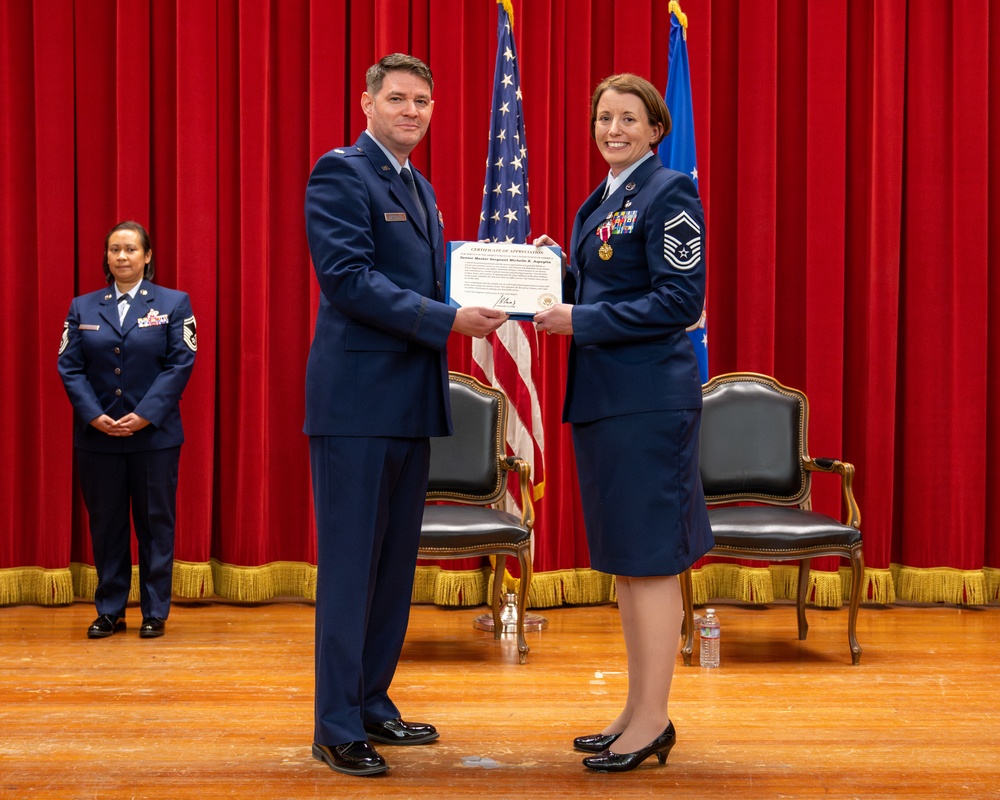 Senior Master Sergeant Michelle K. Aspeytia Honored at hwe Retirement Ceremony at March Air Reserve Base, CA