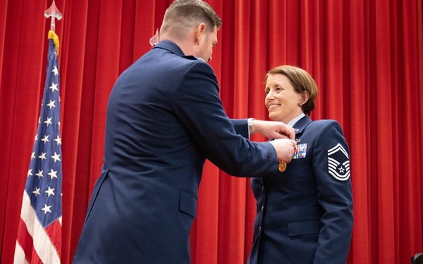 Senior Master Sergeant Michelle K. Aspeytia Honored at hwe Retirement Ceremony at March Air Reserve Base, CA