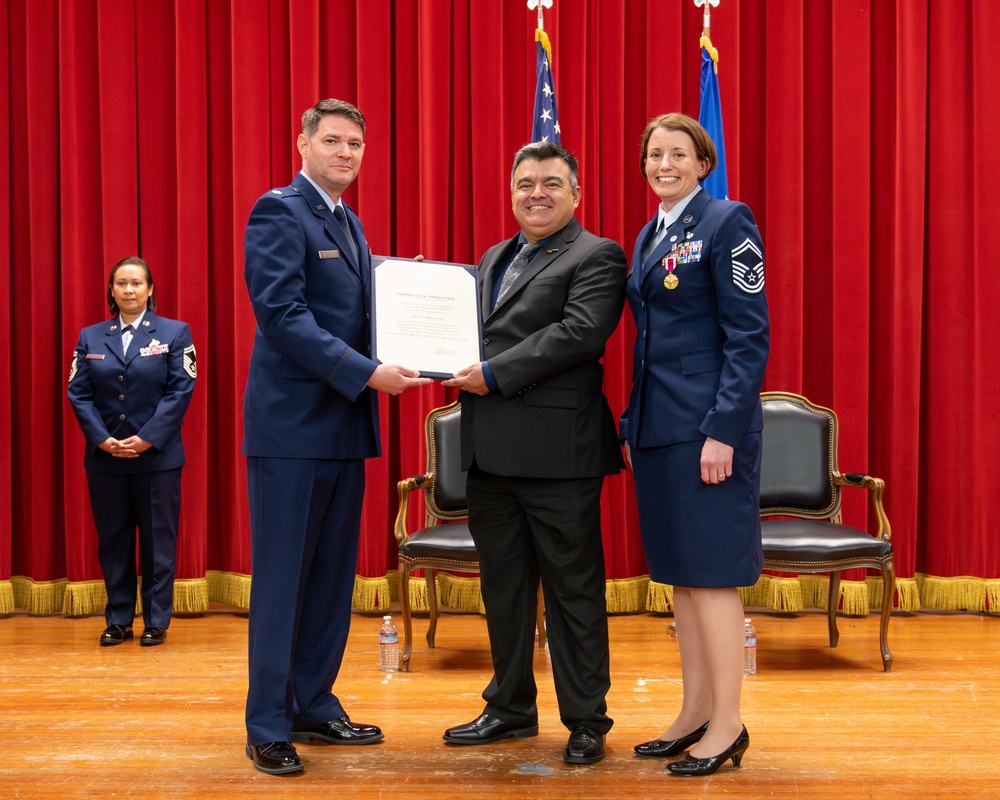 Senior Master Sergeant Michelle K. Aspeytia Honored at hwe Retirement Ceremony at March Air Reserve Base, CA