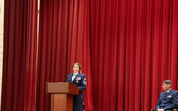 Senior Master Sergeant Michelle K. Aspeytia Honored at hwe Retirement Ceremony at March Air Reserve Base, CA