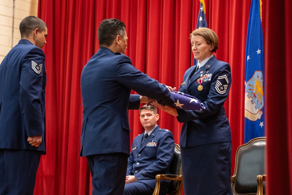 Senior Master Sergeant Michelle K. Aspeytia Honored at hwe Retirement Ceremony at March Air Reserve Base, CA