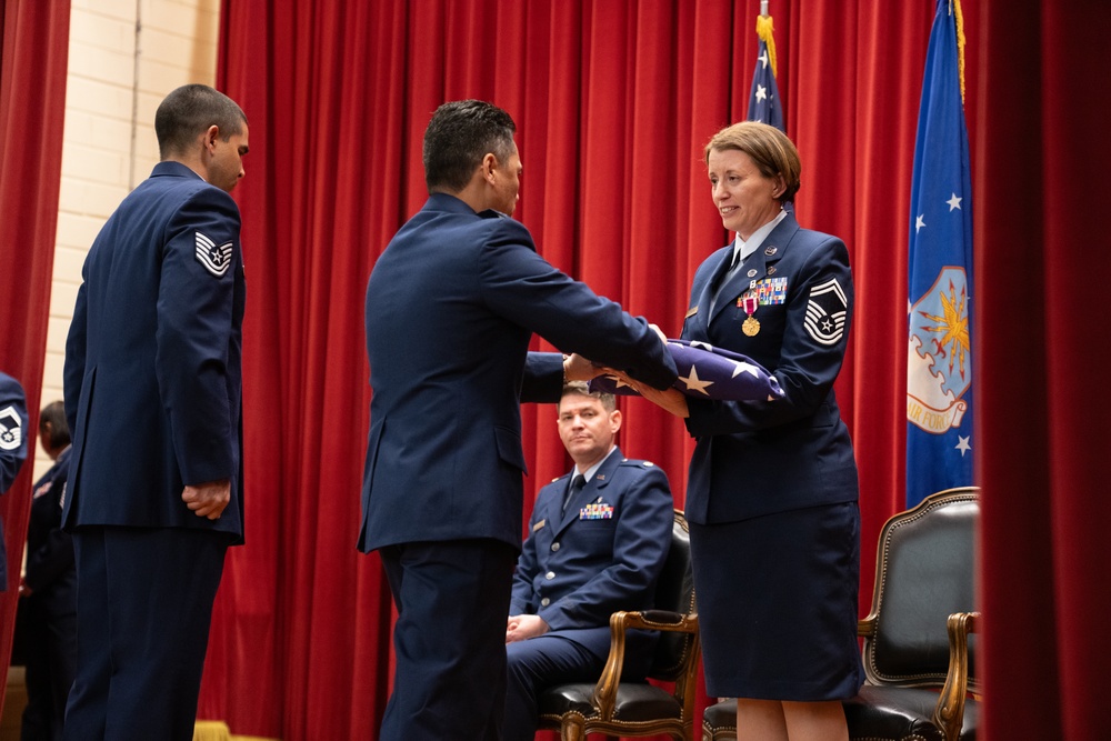 Senior Master Sergeant Michelle K. Aspeytia Honored at hwe Retirement Ceremony at March Air Reserve Base, CA