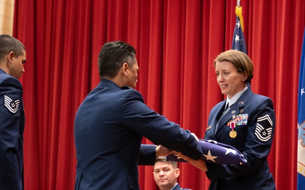 Senior Master Sergeant Michelle K. Aspeytia Honored at hwe Retirement Ceremony at March Air Reserve Base, CA