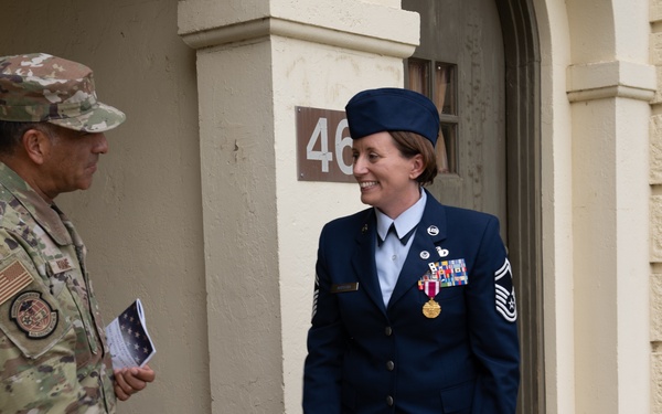 Senior Master Sergeant Michelle K. Aspeytia Honored at hwe Retirement Ceremony at March Air Reserve Base, CA