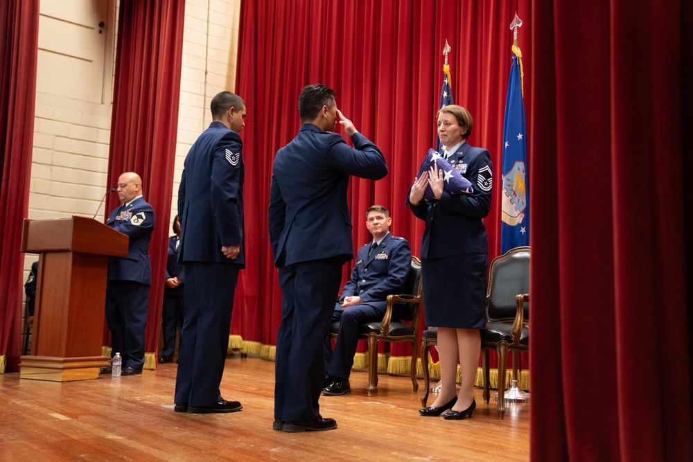 Senior Master Sergeant Michelle K. Aspeytia Honored at hwe Retirement Ceremony at March Air Reserve Base, CA