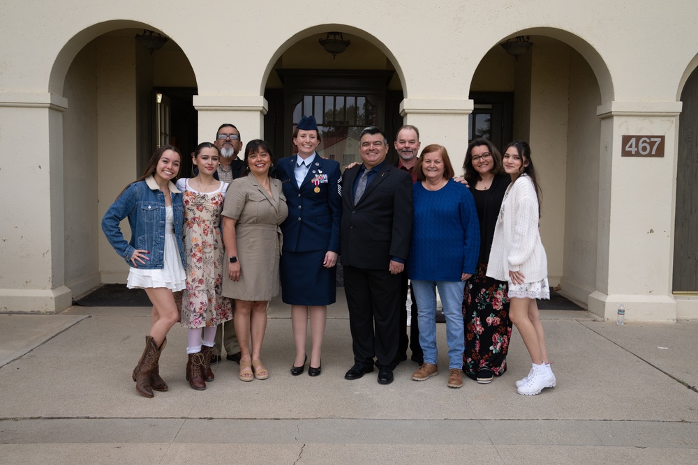 Senior Master Sergeant Michelle K. Aspeytia Honored at hwe Retirement Ceremony at March Air Reserve Base, CA