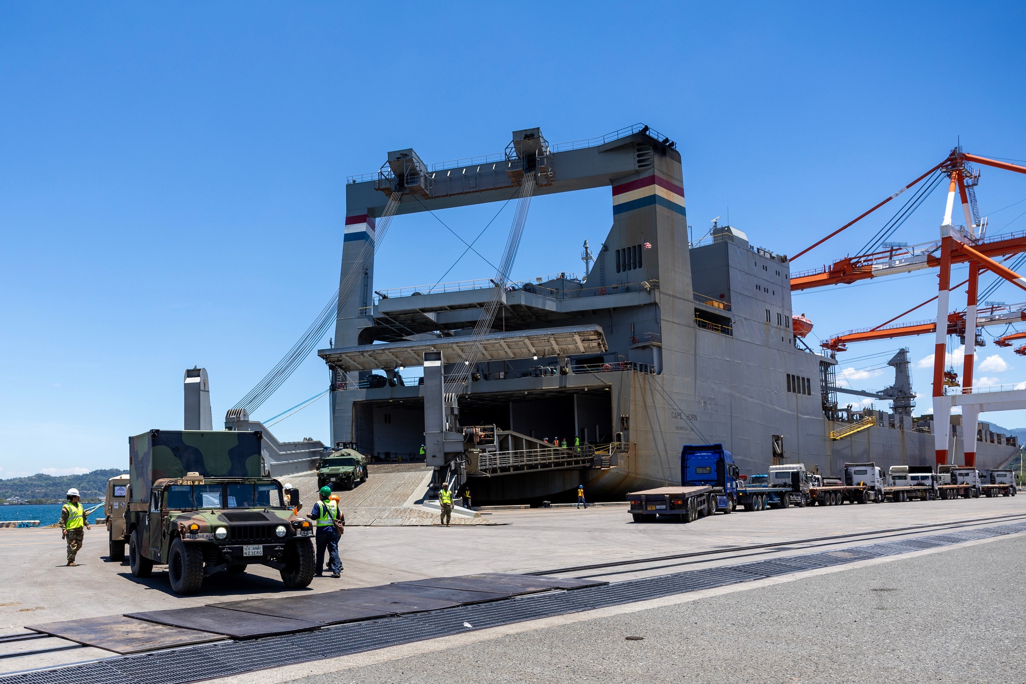 Images - MV Cape Horn Delivers Gear Destined for  - DVIDS