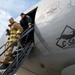 Yokota maintainers, firefighters train on C-5M Super Galaxy