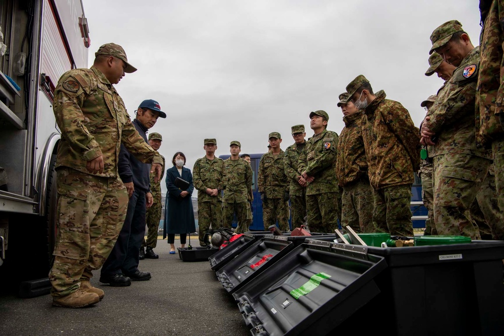 374th CES, JGSDF collaborate for emergency management training