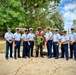 Pinning Chief Petty Officer Luis Reyes Blas of Guam
