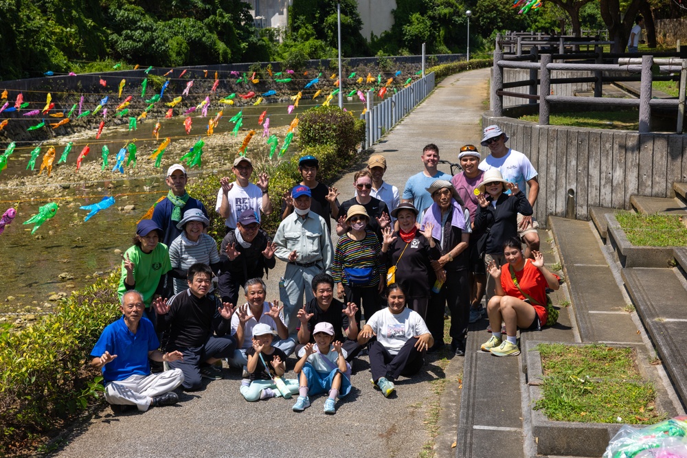 Camp Kinser Marines clean up Aja River | Earth Day 2024