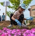Osan Girl Scouts plant trees for earth day
