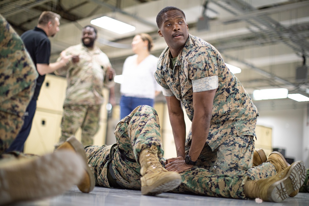 MARFORK Marines conduct Tactical Combat Casualty Care Training