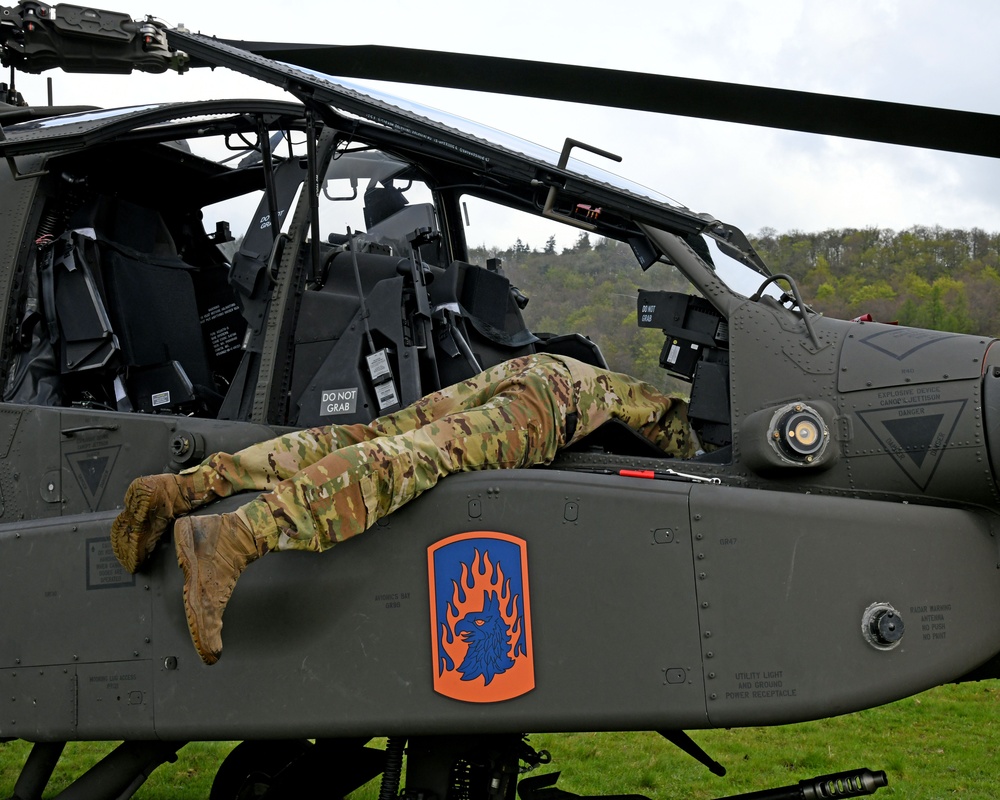 Apache Helicopter conquers the sky over Baumholder