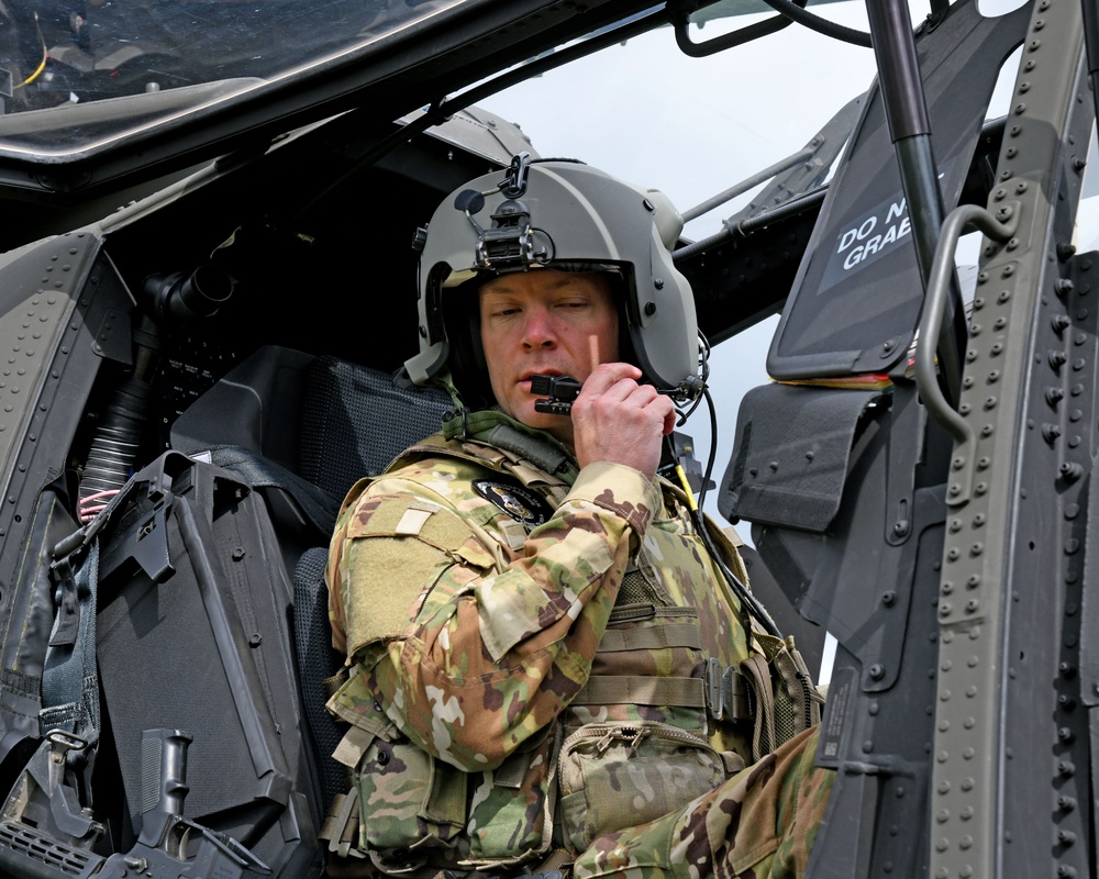 Apache Helicopter conquers the sky over Baumholder