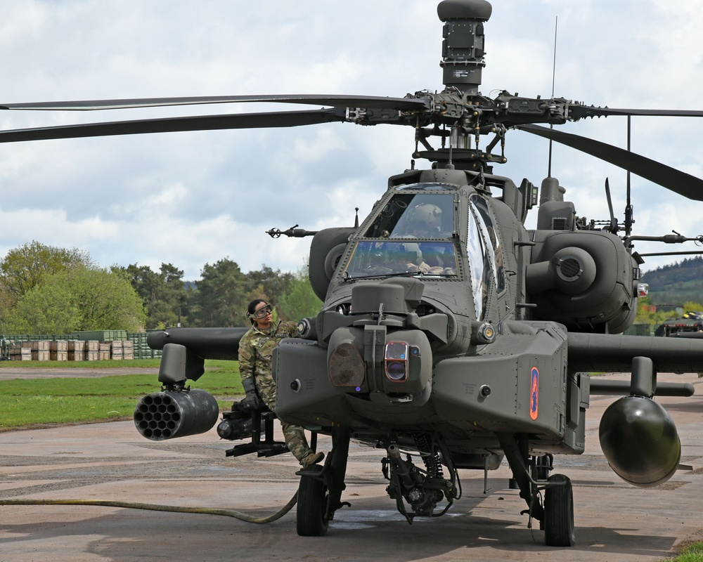 Apache Helicopter conquers the sky over Baumholder