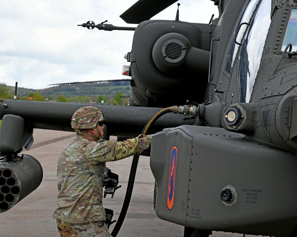 Apache Helicopter conquers the sky over Baumholder